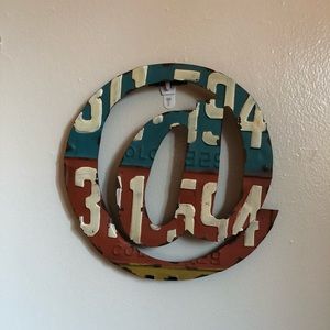 wall decor, metal @ hanging